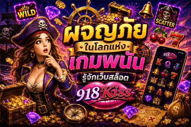 ผจญภัยในโลกแห่งเกมพนัน รู้จักเว็บสล็อต 918Kiss