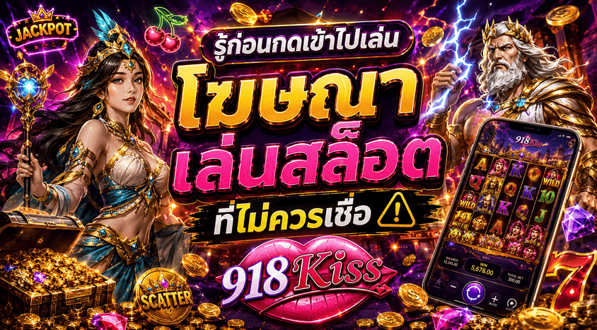 รู้ก่อนกดเข้าไปเล่น โฆษณาเล่นสล็อตที่ไม่ควรเชื่อ